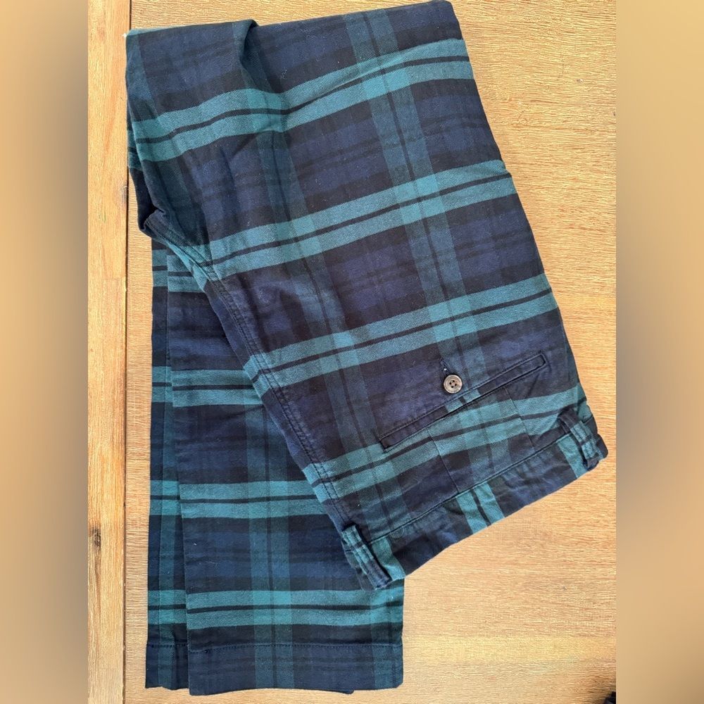 Polo by Ralph Lauren Green and Black Plaid Chinos